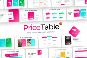 Price Table PowerPoint Template